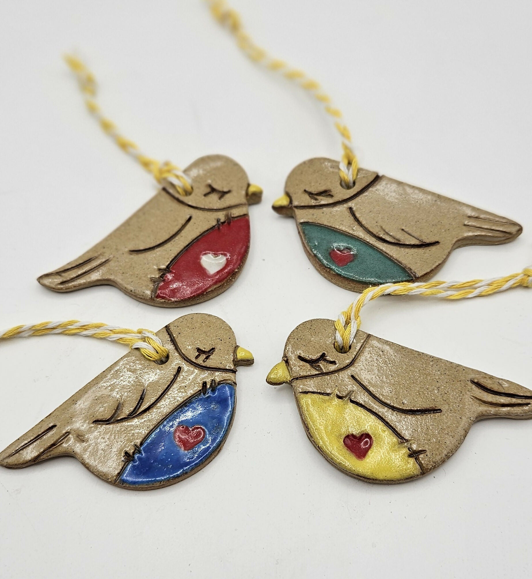 Ceramic Hanging Bird Decoration