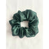 Dark Green Satin Christmas Hair Scrunchie