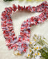 Handmade Ruffled Crossbody Phone Strap Ditsy Archive Red