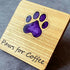 Paws for coffee purple