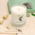 Lime, Basil And Mandarin Soy Wax Candle In A Frosted Glass Jar