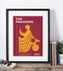 Bradford City Art Print PSYCHEDELIC Design in Claret