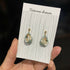 Pendant Crystal Embroidery Earrings (Waterdrop)