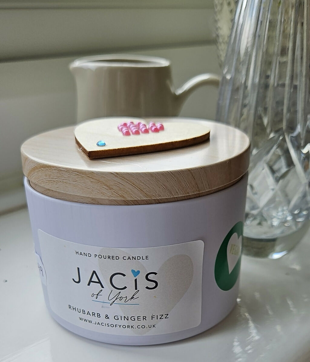 Jacis of York: Rhubarb & Ginger Fizz Scented Botanical Candle