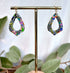 Funky Pattern Collection - Teardrop Dangle Polymer Clay Earrings