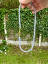 Double clasp rondel bead necklace/charm