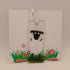 Fused Glass Sheep Card