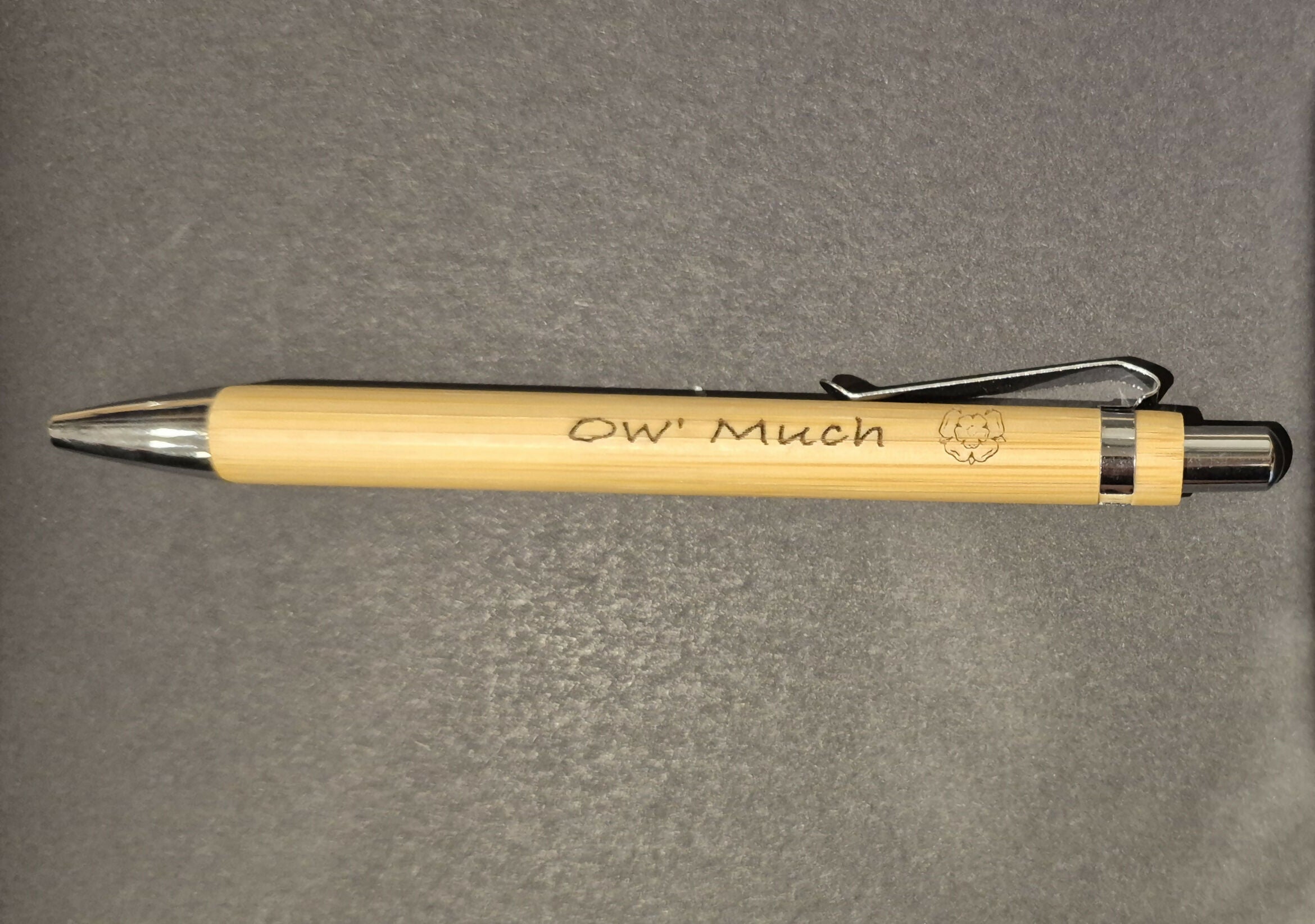 Personalised Engraved Bamboo Pens – Refillable Ballpoint