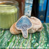Mushroom - Blue Round Head - Wooden Pin