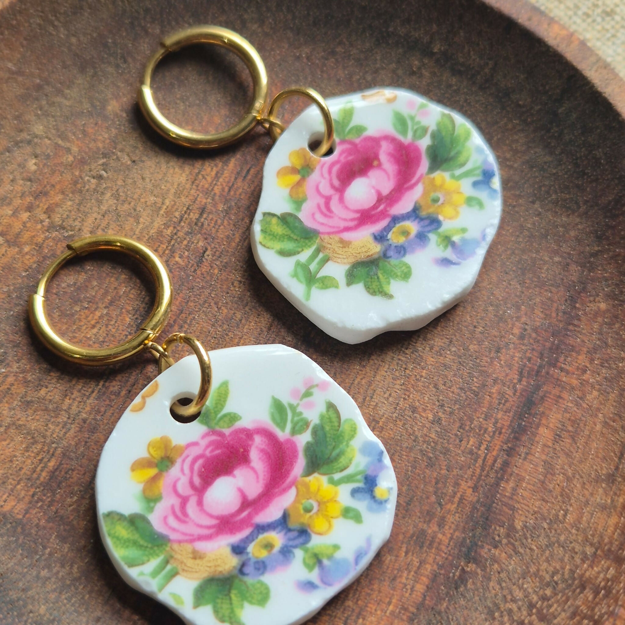 Recycled Ceramic Earring