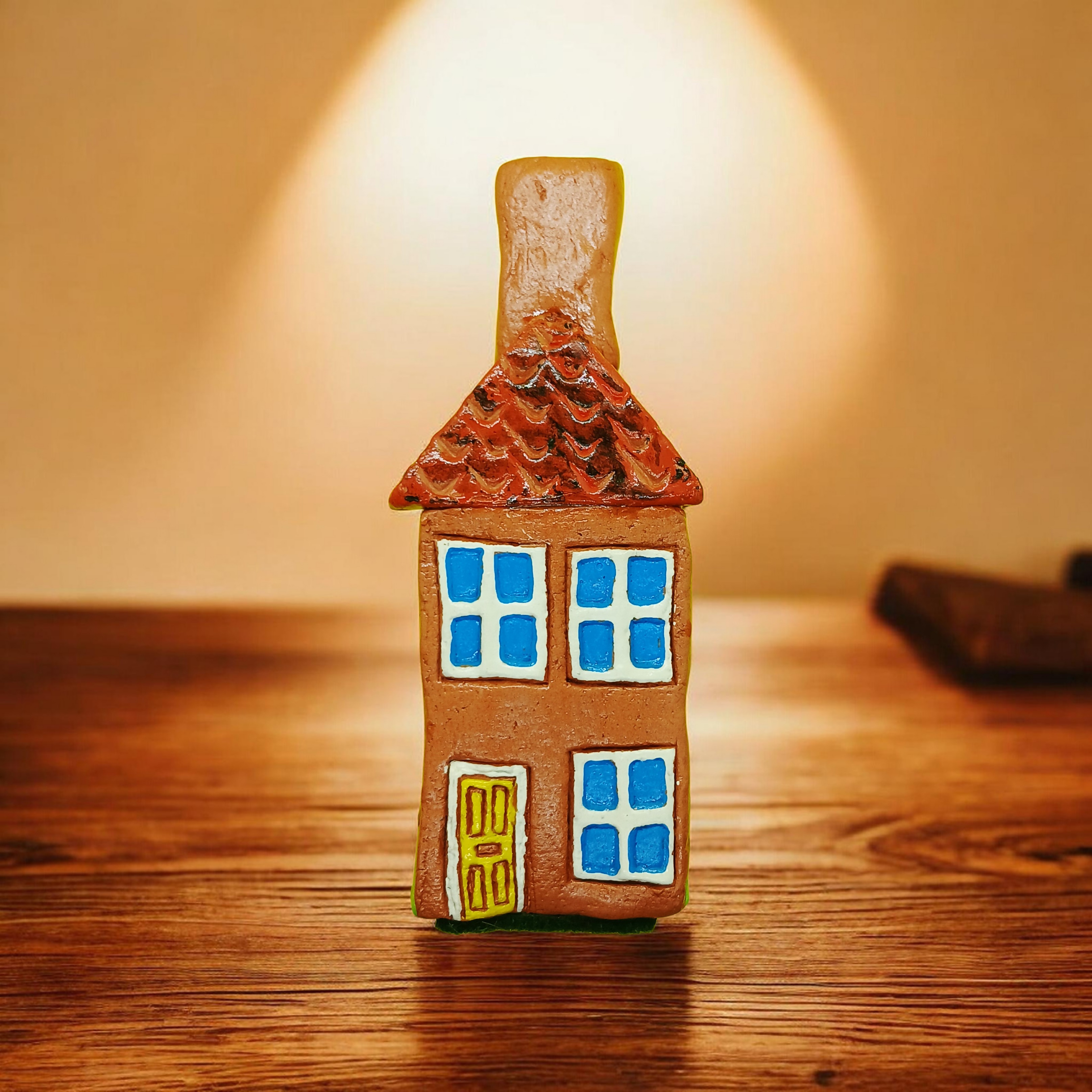 Clay House with Big Windows