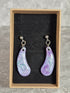 Handcrafted Teardrop Shaped Purple And Lilac Earrings