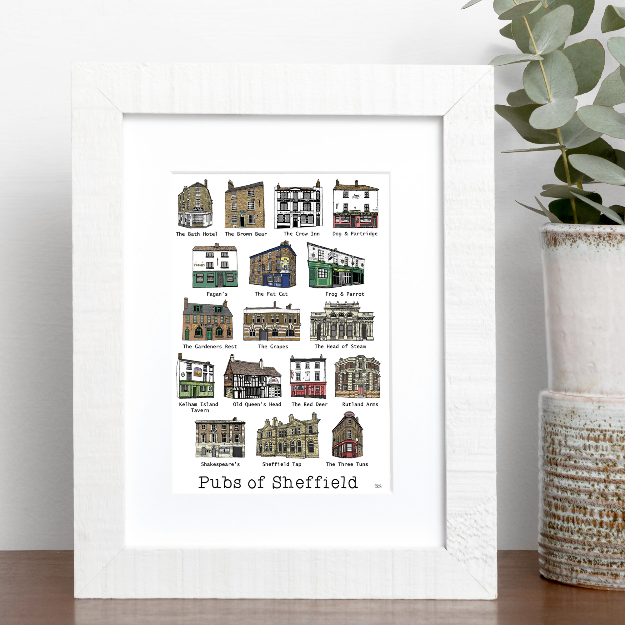 Pubs of Sheffield Print