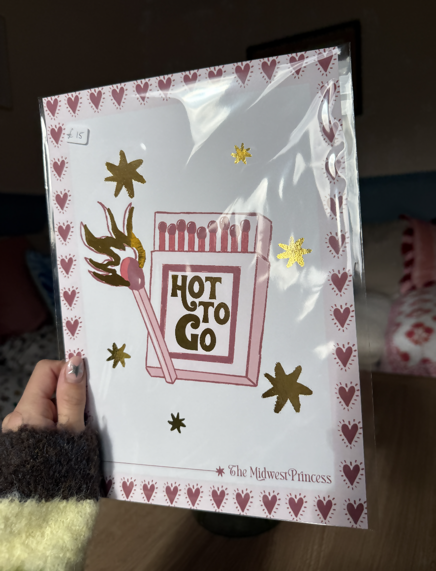Hot To Go Matchbox Illustrated Midwest Princess Print