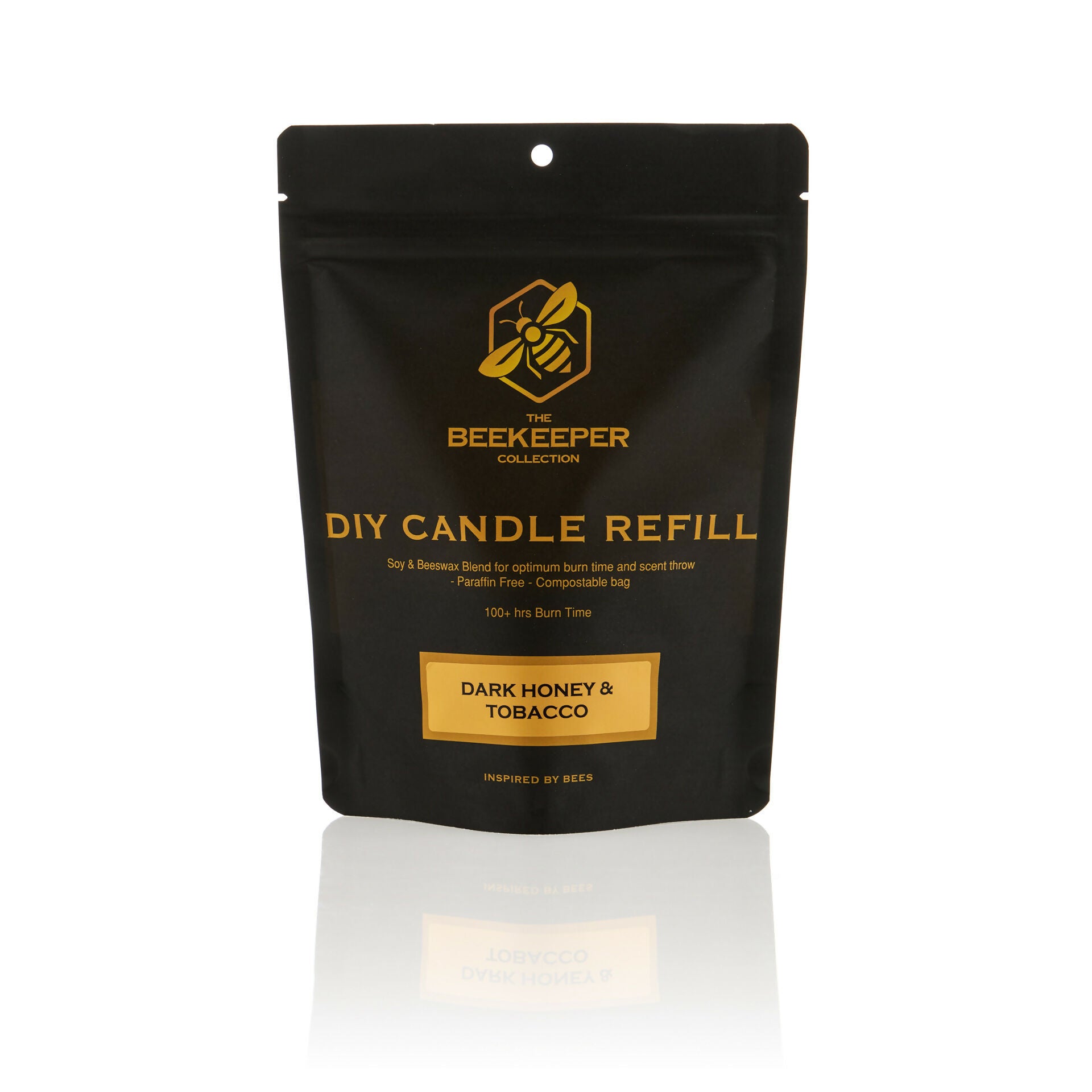 Dark Honey & Tobacco Candle Refill Pouch