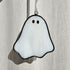 Streaky White Ghost Stained Glass Decoration