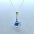 BEAUTIFUL GLASS PENDANT ON STERLING SILVER CHAIN
