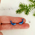 Blue Whale Stud Earrings