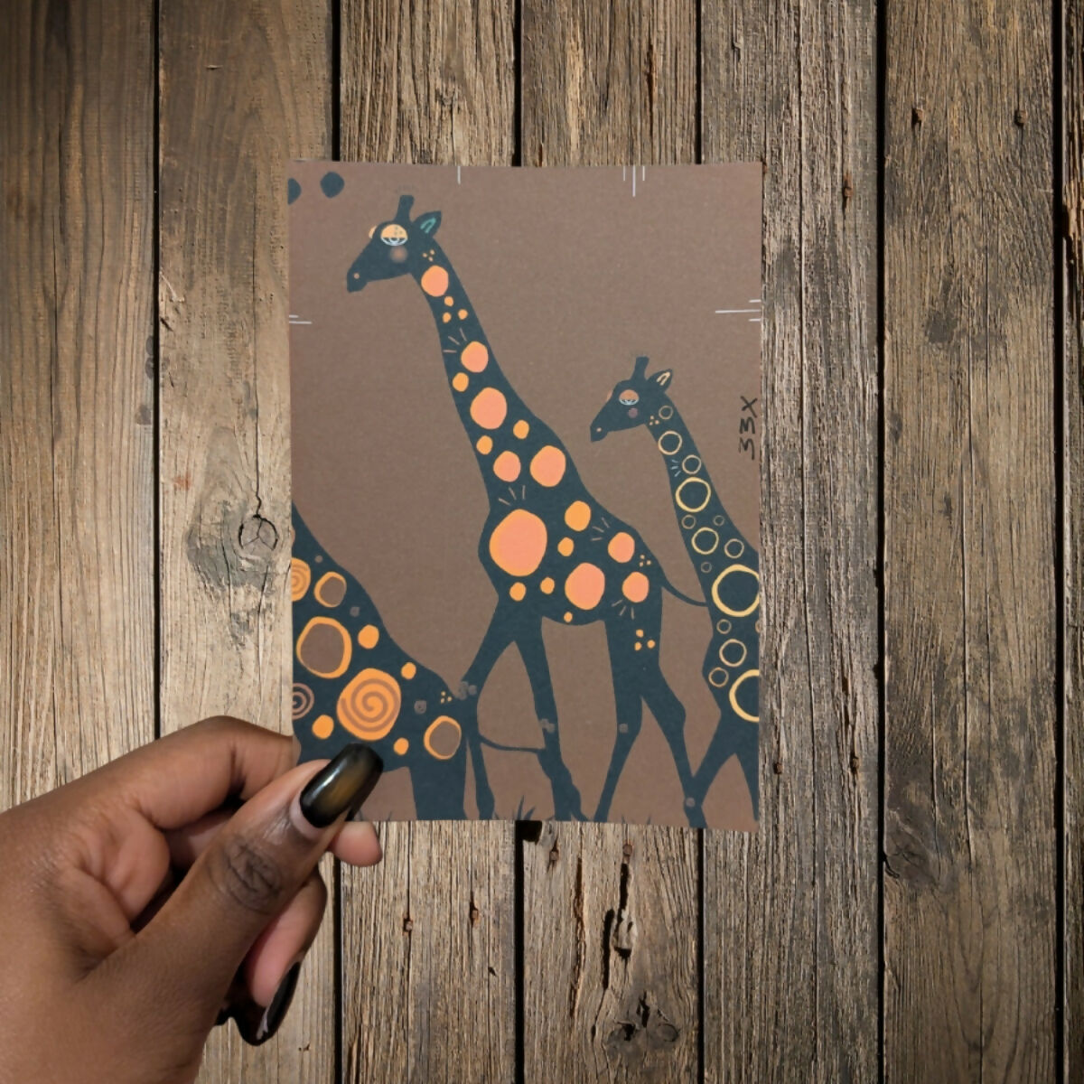 A6 Print- Giraffes