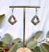 Funky Pattern Collection - Diamond Polymer Clay Earrings Huggie Hoops
