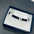 Japanese Tila Glass Bead Bracelet - Black & White