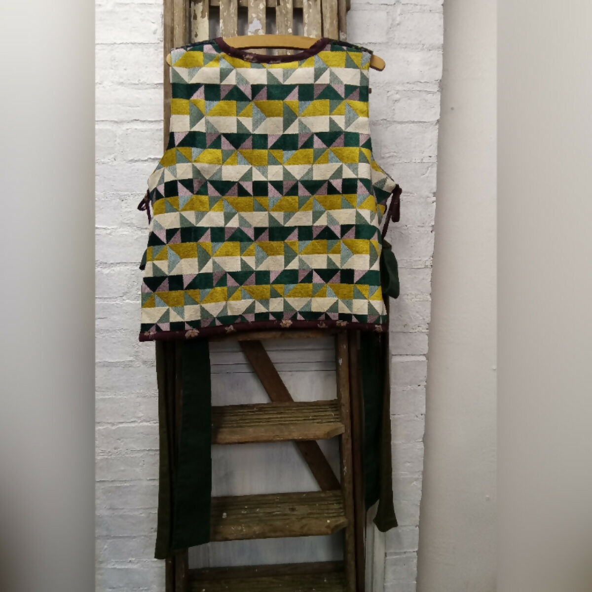 MIFFY CROPPED TABBARD - MIXED FABRICS