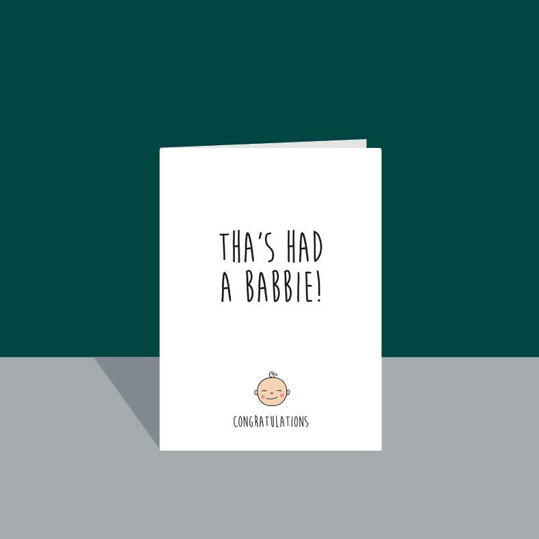 Tha's had a babbie Card