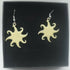 Yellow Sunburst Enamel Earrings
