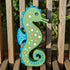 Hand Painted Wooden Seahorse