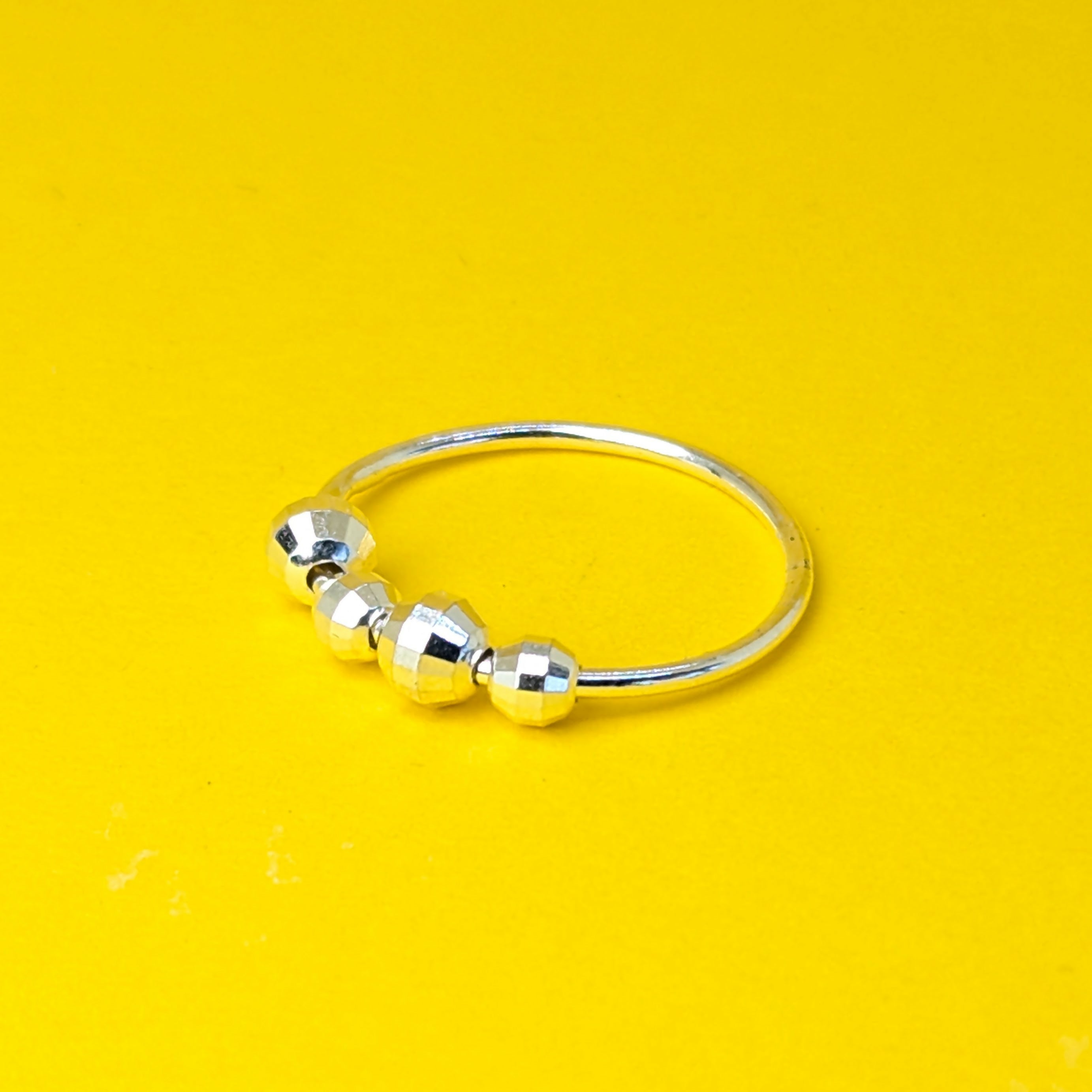 ‘Disco’ Sterling Silver Fidget Ring