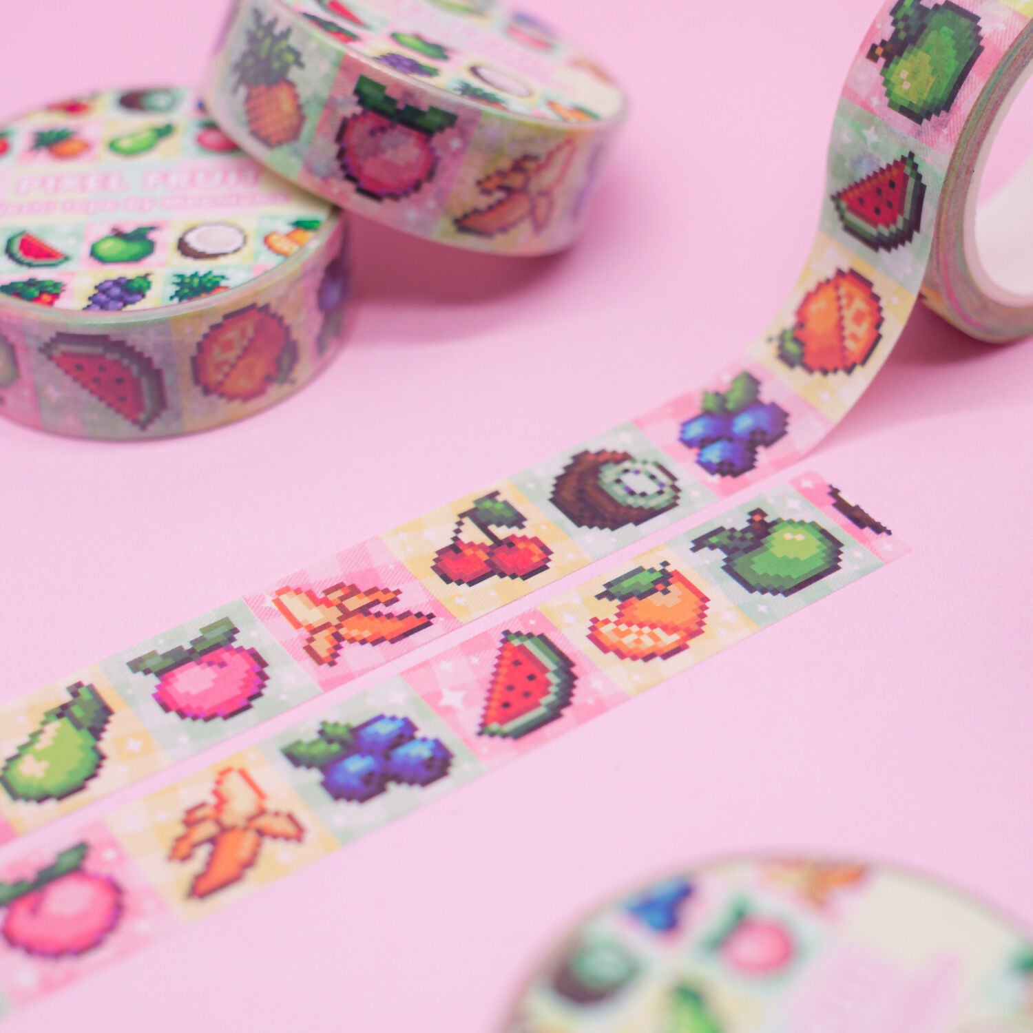 Washi Tape - Pixel Fruits