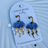 Stormy Raincloud hoops with lightning bolts