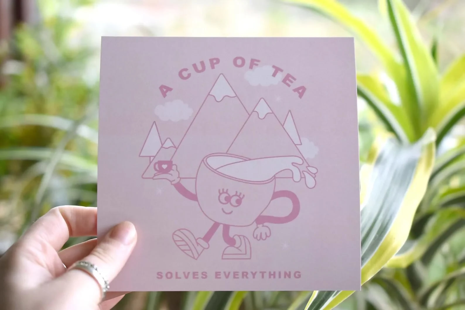 A Cup Of Tea 6 Inch Art Print