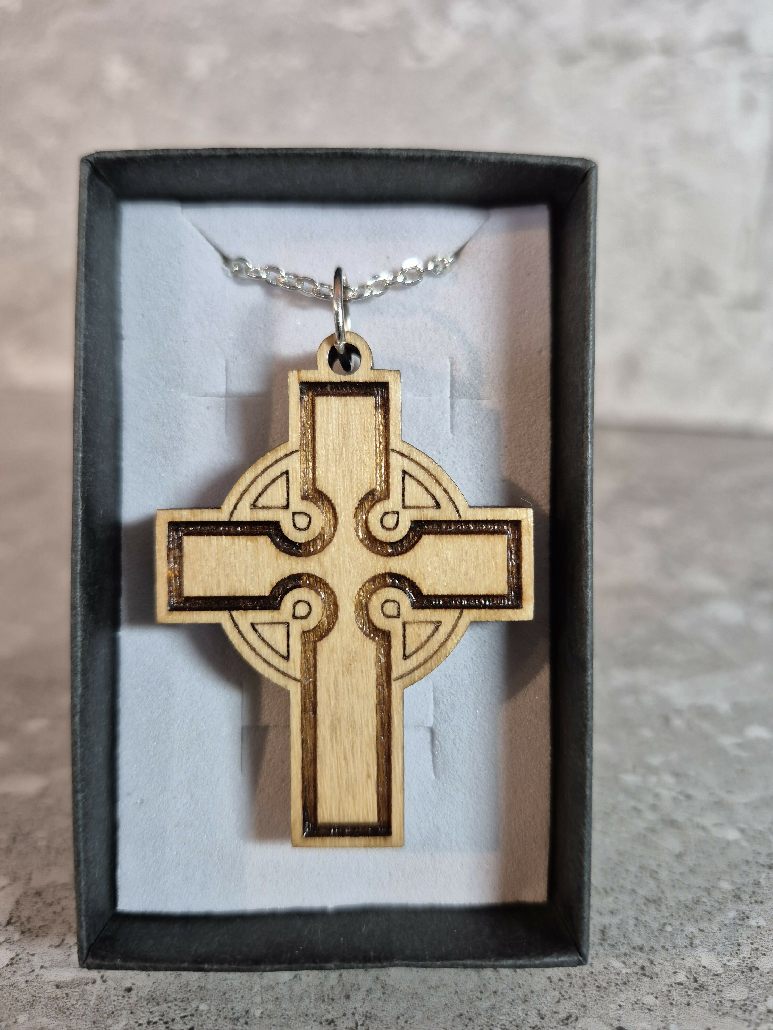 Handcrafted Double Sided Celtic Cross Pendant