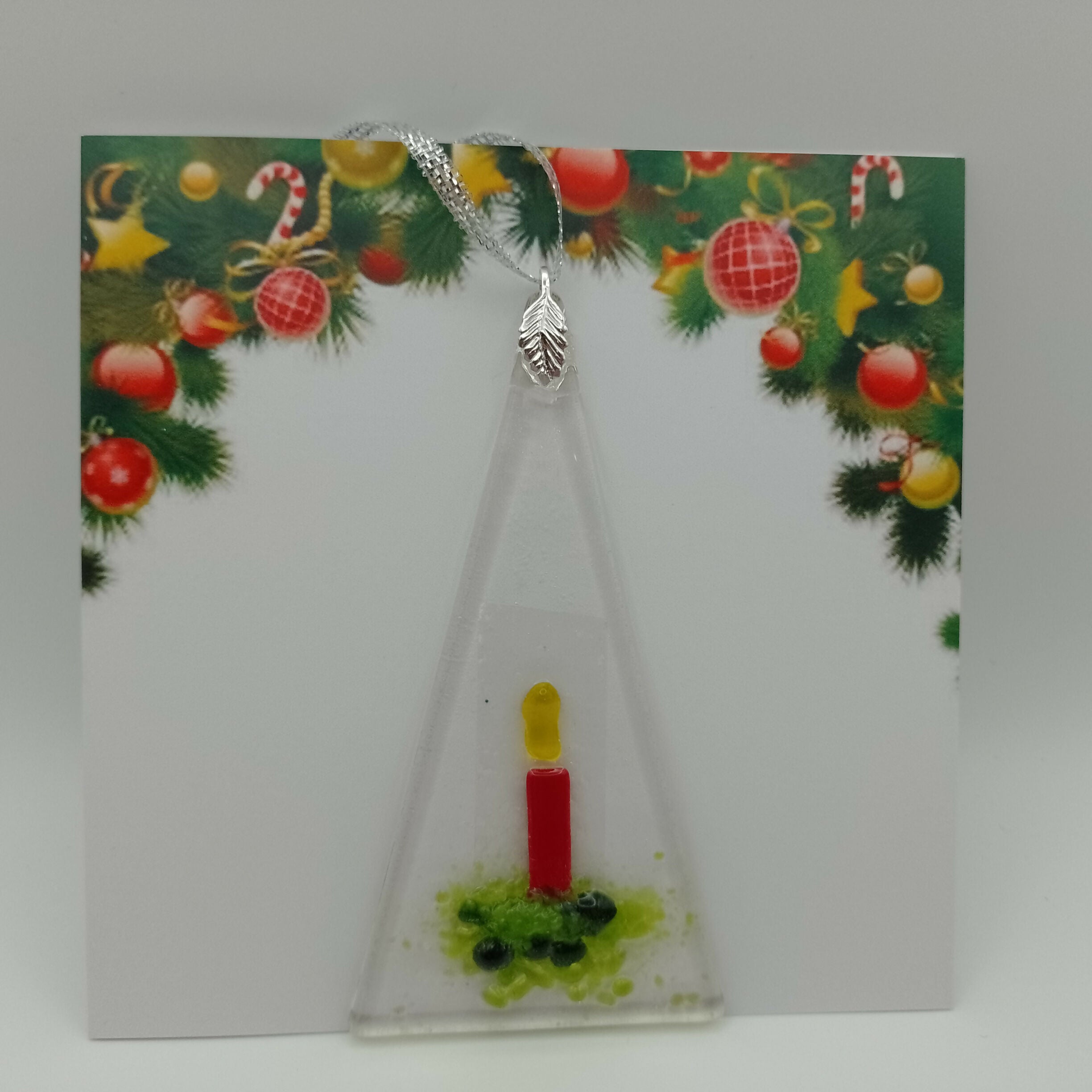 Fused Glass Christmas Card