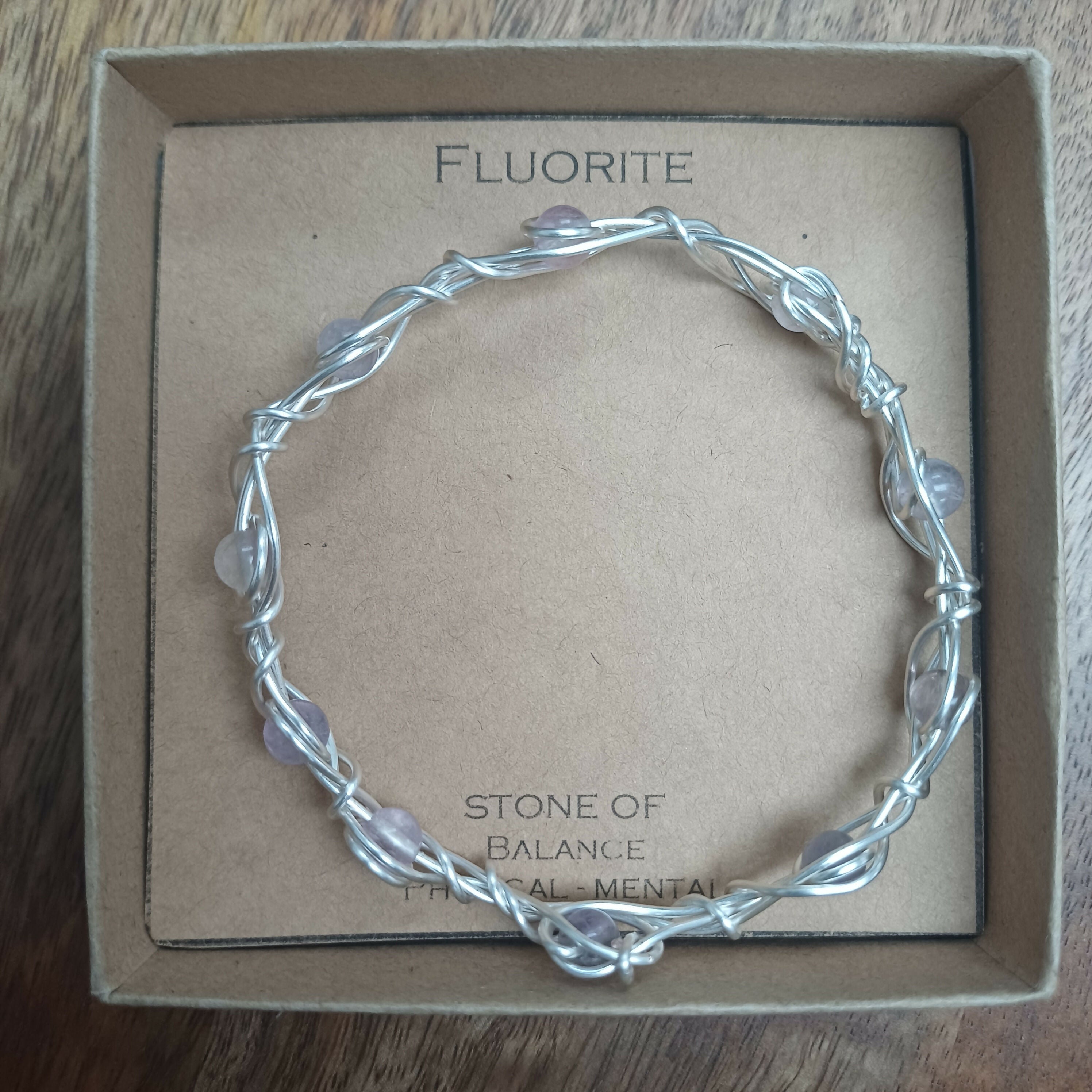 Fluorite Wire Wrapped Bracelet
