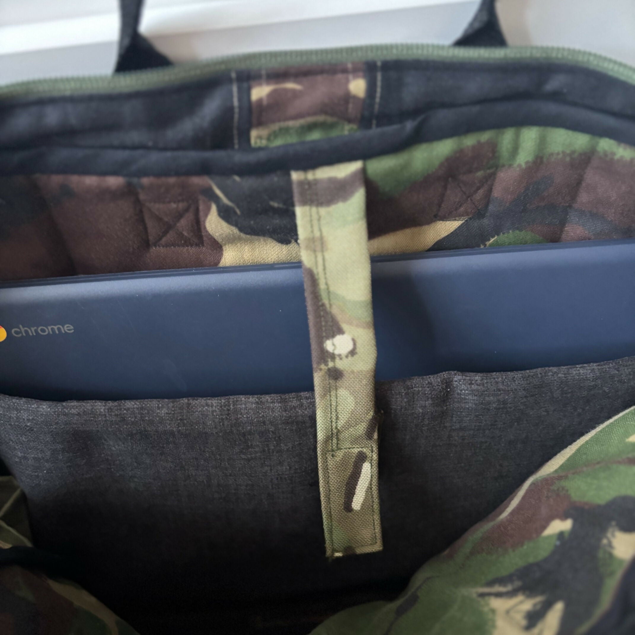 Unique Large Laptop Bag Case Made From Upcycled Jeans With Adjustable strap