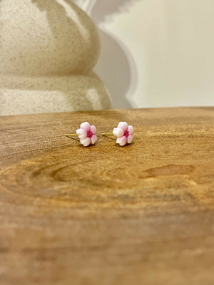Cherry Blossom No. 3 - Handmade Polymer Clay Earrings