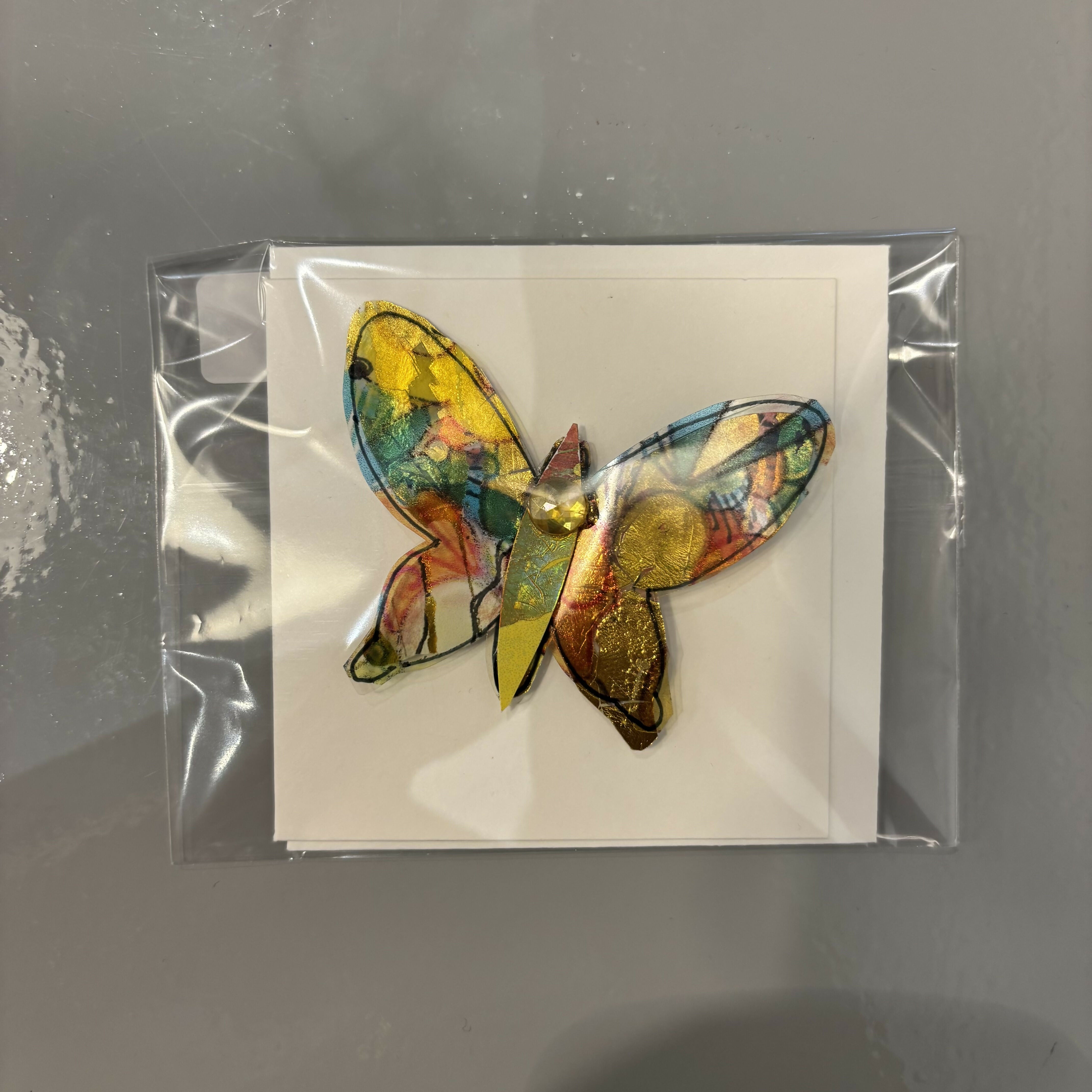 Mini Butterfly Mixed Media Card