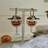 Creepy Halloween Pumpkin Cocktail Earrings