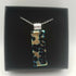Gold and Black Pattern Dichroic Glass