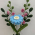 Handmade Chenille Gerbera Vase Arrangement – White Vase
