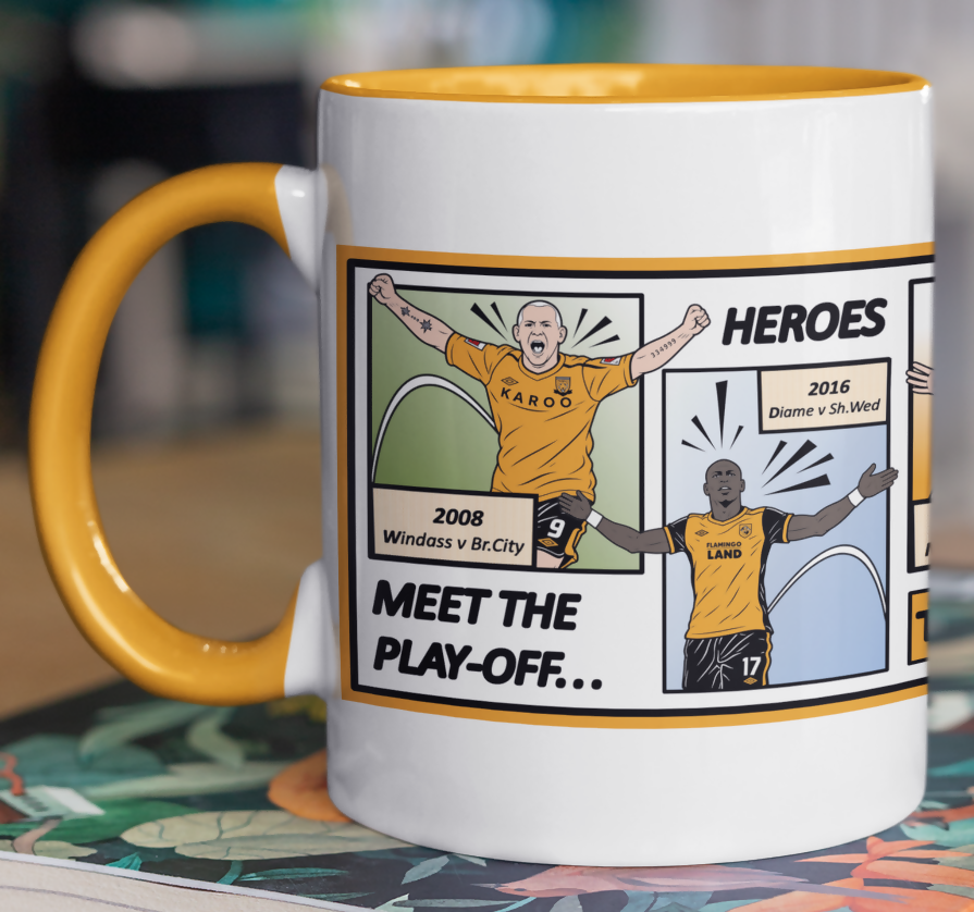 Hull City Mug COMIC BOOK Design