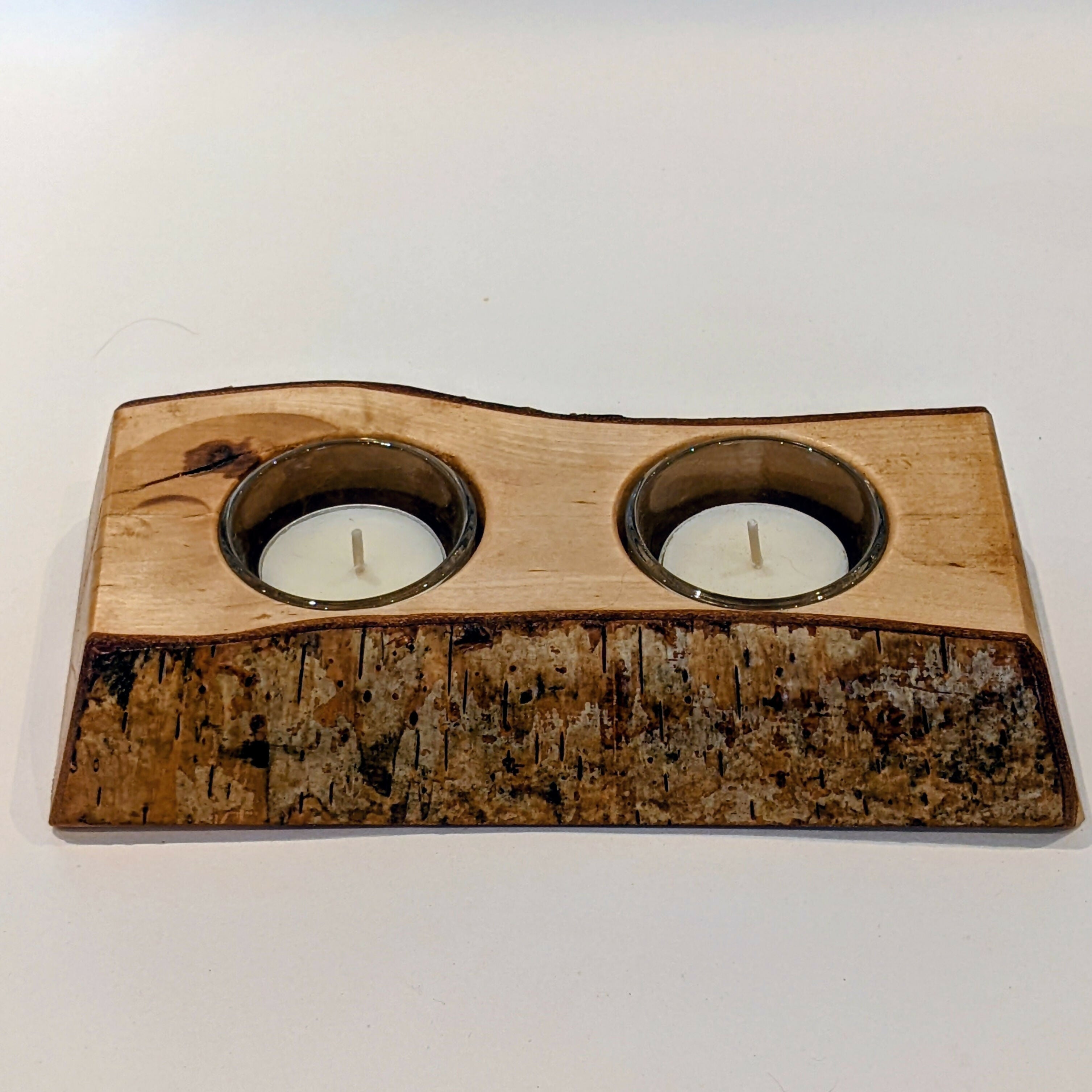 Live Edge Birch Tealight Holder