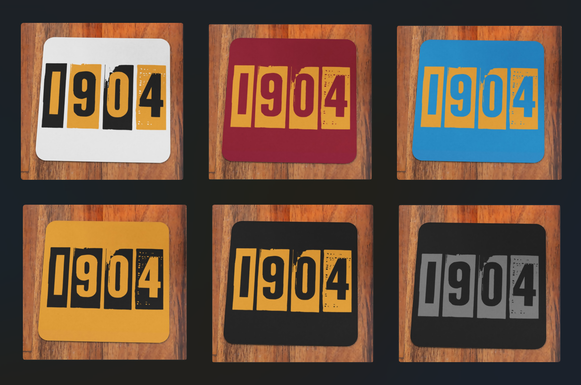 6 COASTERS PIC