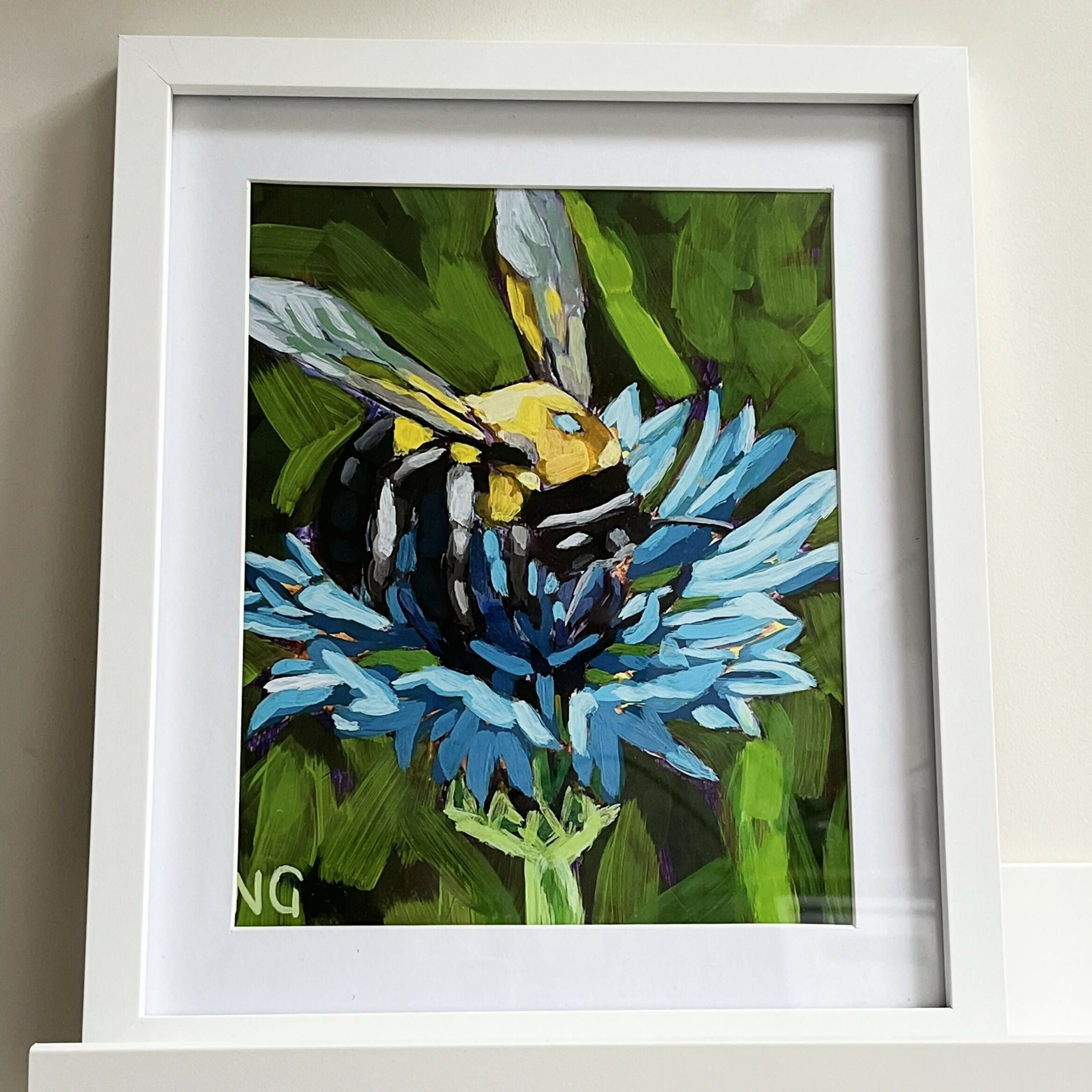 Bumblebee At Work - 8x10" Framed Print