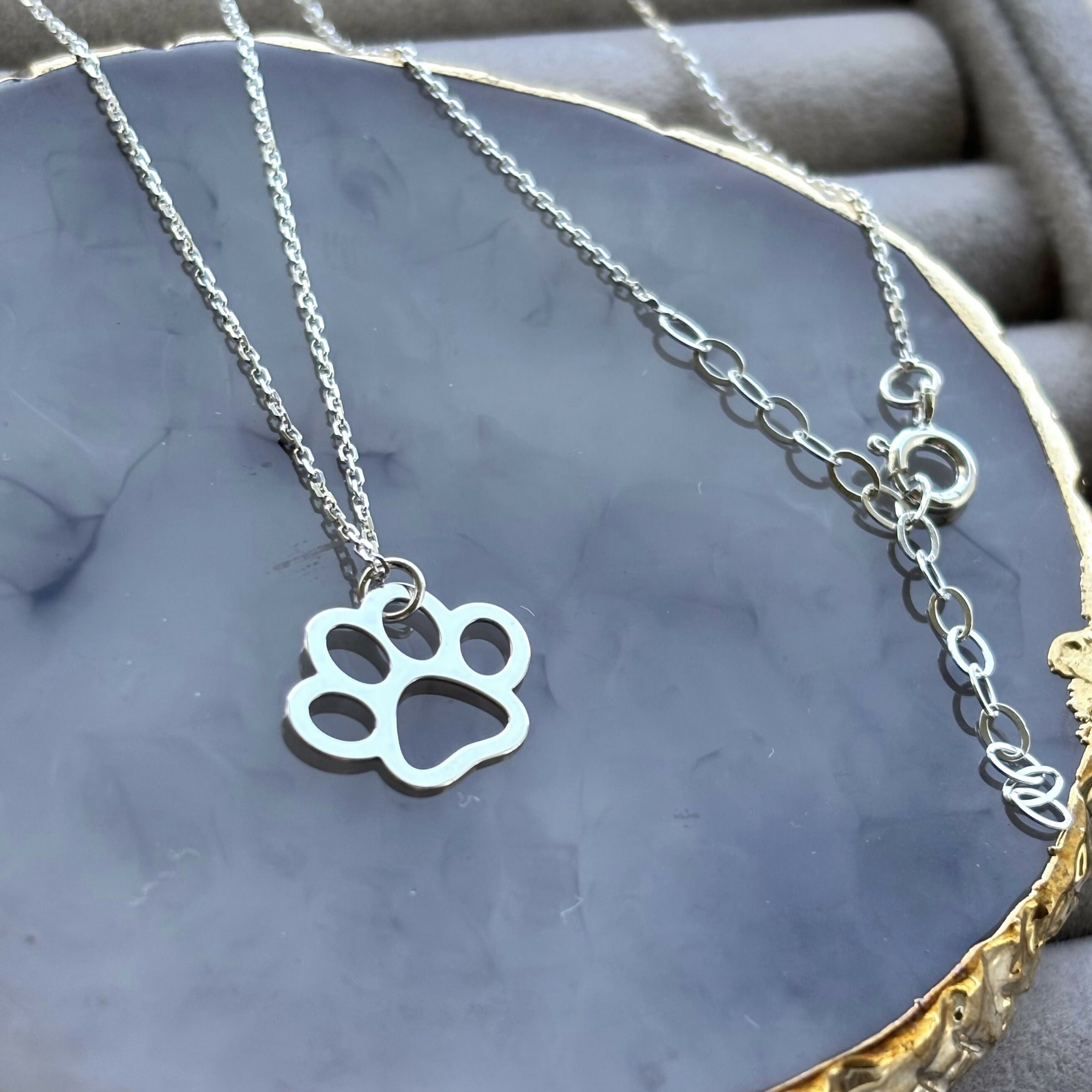 Sterling Silver Pure Paw Necklace