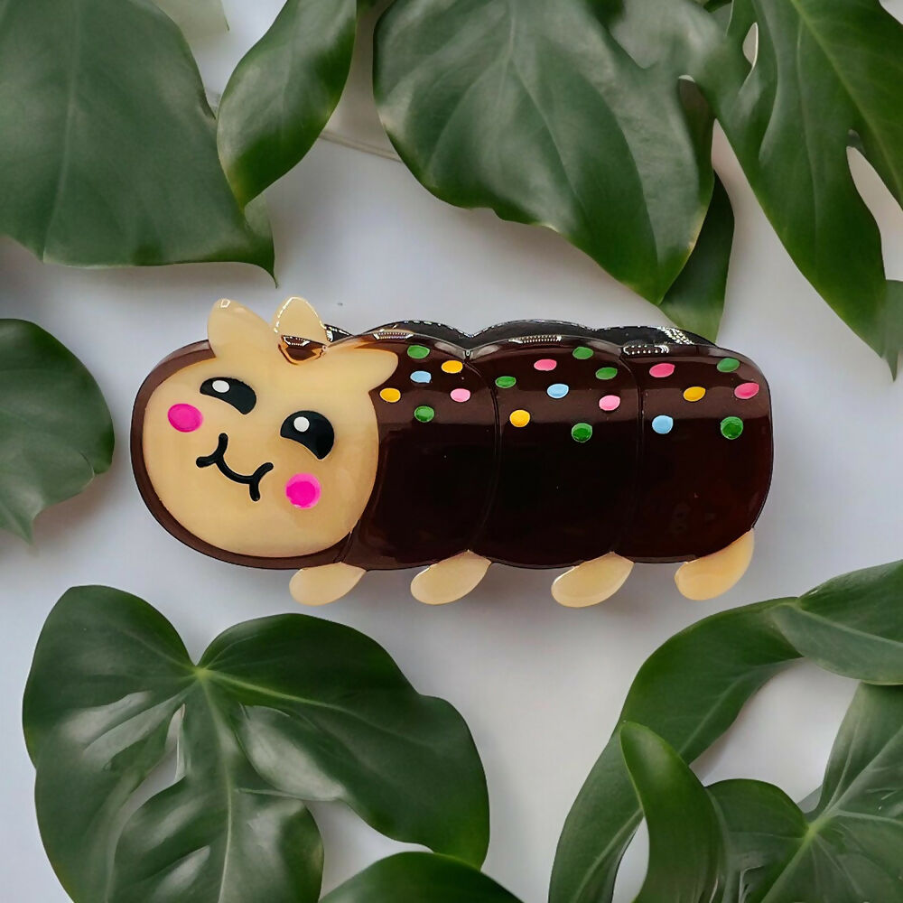 Caterpillar Cake Hair Claw - Clip