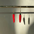 Micro Crochet Red Chili Pepper Drop and Dangle Earrings