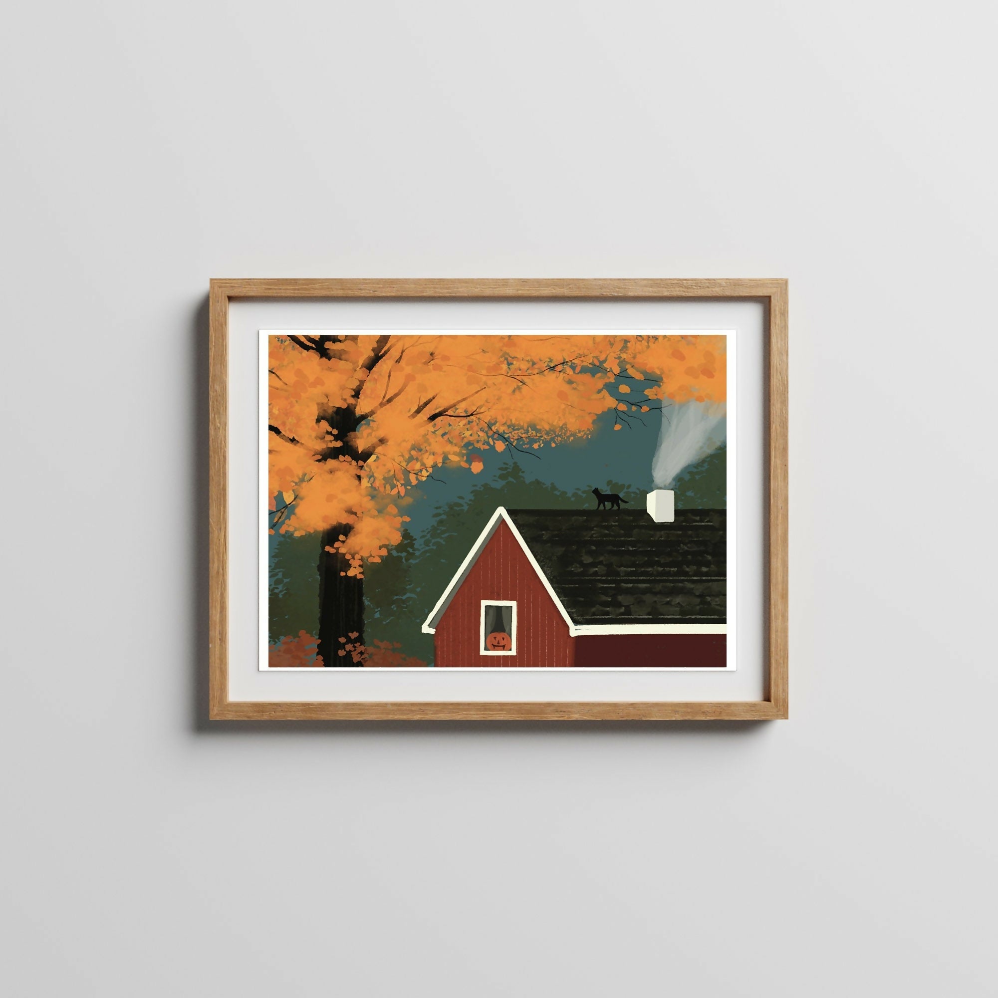 October Halloween Art Print